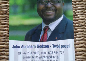 KALENDARZYK LISTKOWY 2011 ROK - POSEŁ JOHN ABRAHAM GODSON