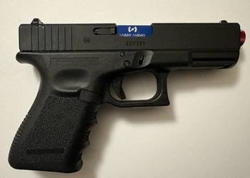 Glock 19 Umarex + Laser Ammo - laserowy pistolet replika Glock G19 na Green