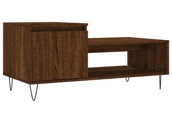Stolik kawowy brązowy dąb100x50x45 cm materiał drewnopochodny WM-830835