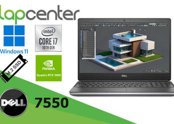Dell Precision 7550 I7-10Gen 32 GB 1TB RTX3000 FHD W11P - LapCenter.pl