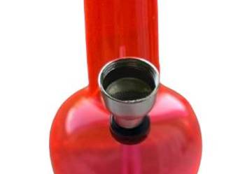 Fajka Wodna Bongo Akrylowe Bonio z Akrylu Czerwone Małe Nieduże 16 cm