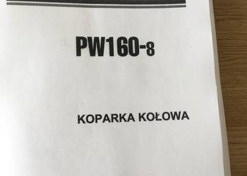 dtr instrukcja obsługi koparka komatsu pw 160-8 i inne