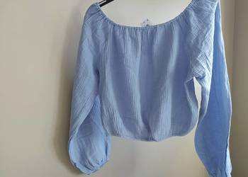 Bluzka hiszpanka błękitna niebieska S