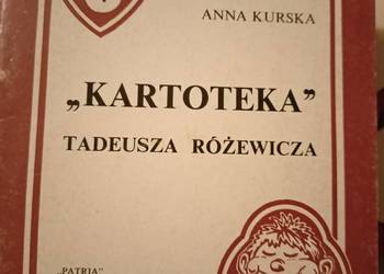 Kartoteka Różewicz unikat analizy lektur szkolnych księgarni Kartoteka Różewicz unikat analizy lektur szkolnych księgarni