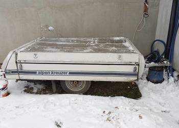 Przyczepka ogrodowa do quada traktorka ogrodowego namiotowa resor