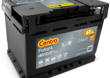 Akumulator Centra FUTURA 61Ah 600A PRAWY PLUS