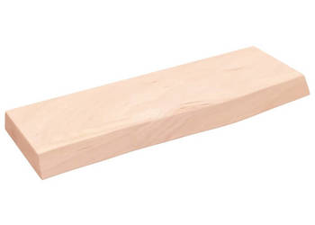 Półka 60x20x4 cm surowe lite drewno dębowe WM-363522