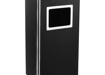 vidaXL Hotelowy kosz na śmieci z popielniczką, 45 L, stal,(SKU:51093)