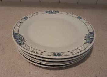 Talerzyki deserowe - porcelana z Tułowic (5 szt.), sprzedam