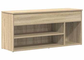Ławka na buty dąb sonoma 102x30,5x45 cm materiał drewnopochodny（SKU:859138）