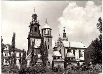 KRAKÓW WAWEL KATEDRA CZARNO BIAŁA