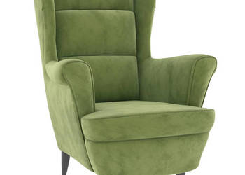 Fotel jasnozielony aksamitny WM-324062