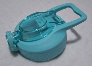 Nakrętka do bidonu na wodę, zamykany, chowany dziubek, niebieska, 6,2cm