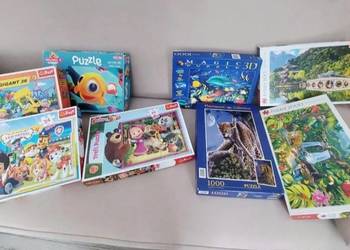 Zestaw puzzli dla dzieci i dorosłych - komplet za 60 zł