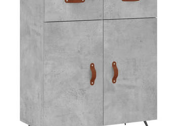 Szafka szarość betonu 695x34x90 cm materiał drewnopochodny WM-827952