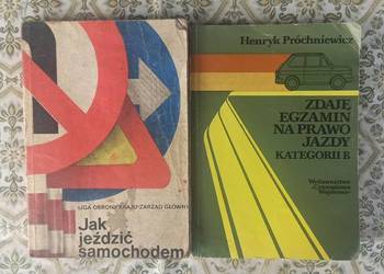 Podręczniki do nauki na prawo jazdy kat.B z lat 80