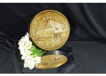 Ceramiczny talerz ścienny Śląski Park Kultury Łania PRL, 28 cm