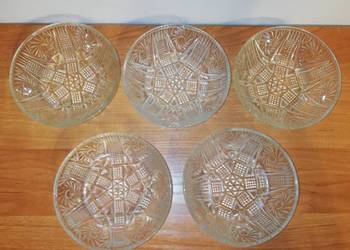 Salaterki PRL - Rozety - Szkło Ząbkowice lata 70-te