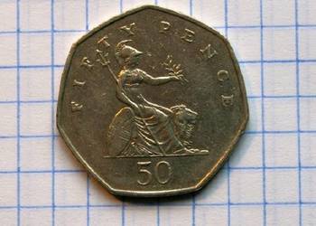 50 PENSÓW ( FIFTY PENCE ) 1997 ROK - WIELKA BRYTANIA