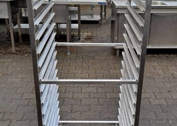 WÓZEK NA TACE - 1/1GN - MOBILNY - PROWADNICE 2 X 18 - M.574.N