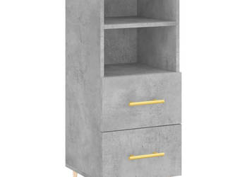 Szafka szarość betonu 345x34x90 cm materiał drewnopochodny WM-828656