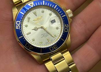 Zegarek Invicta Pro Diver w złotym kolorze nowy w foliii