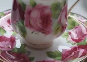 ROYAL ALBERT*OLD ENGLISH ROSE*kolekcjonerskie Duo