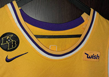 Kobe Bryant koszulka Lakers 8 replika swingman rozmiar 52 żółta Mamba NBA