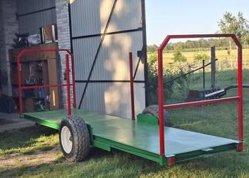 Przyczepa, wózek sadownicza na 5 palet 1.25x5.10m