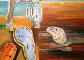 Obraz olejny "Upływ czasu"