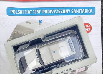 FIAT 125P SANITARKA PODWYŻSZONY model Legendy FSO 1/43 Kultowe deagostini