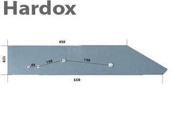 Płoza długa HARDOX 93636/L części do pługa FRAUGDE