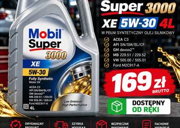 MOBIL SUPER 3000 XE 5W30 4L – 169 zł brutto
