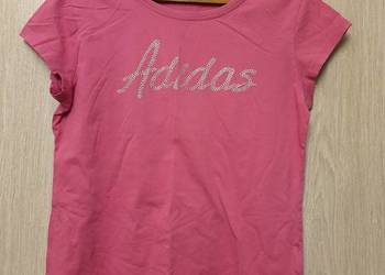 Różowy damski podkoszulek T-shirt Adidas rozmiar M