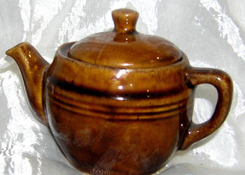 imbryczek ceramiczny do parzenia herbaty PRL vintage_D