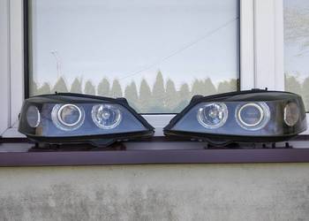 Opel Astra G lampy przednie reflektory komplet ringi tuning Depo Black