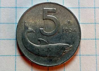 5 LIRÓW 1954 ROK - WŁOCHY