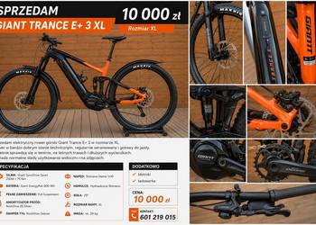 Sprzedam Giant Trance E+ 3 XL