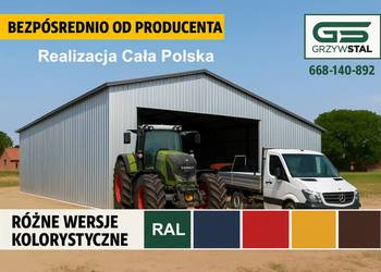Garaż OCYNKOWANY / BLASZAK  - Wiata Rolnicza  - Hala  – GRZYWSTAL