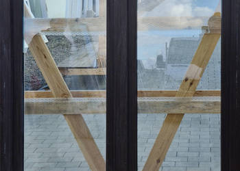 OKNA KacprzaK 147X146 OKNO Używane Plastikowe PCV Orzech OKNA KacprzaK 147X146 OKNO Używane Plastikowe PCV Orzech