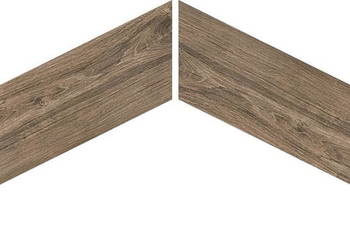 Gres płytka chevron 8x40 stare drewno brown Nowość