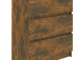 Komoda przydymiony dąb 60x35x76 cm materiał drewnopochodny WM-815510