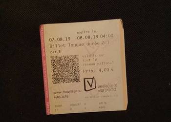 Luxembourg bilet transport publiczny 2019