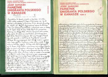 Pamiętnik emigranta polskiego w Kanadzie T.1-2 - Samulski