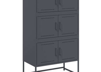 Szafka antracytowa 685x385x1235 cm stal WM-846490