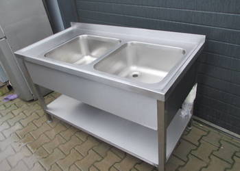 Nowy Zlew Gastronomiczny 2 Komorowy  140/70/85