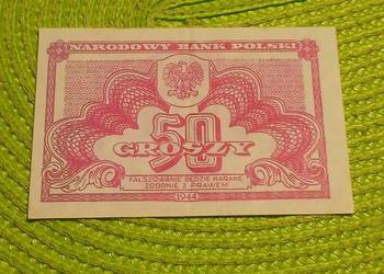 banknot polski 50 groszy z 1944r