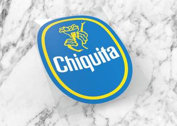 Naklejka CHIQUITA 5 x 4 cm banana bananas