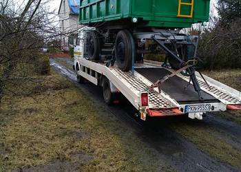 Transport- Auto laweta- Przewóz maszyn i nie tylko