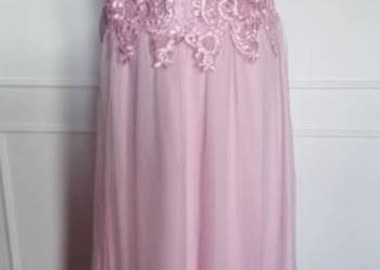 Sprzedam sukienkę różową koronkową 46-48